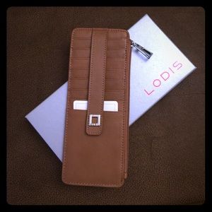 Lodis tan wallet/clutch NWT