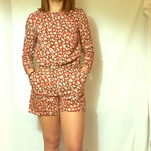 Leopard print romper
