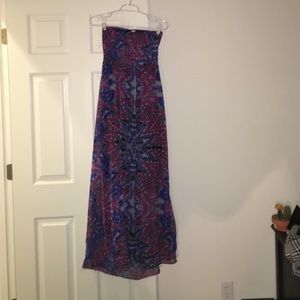 Open back strapless dress