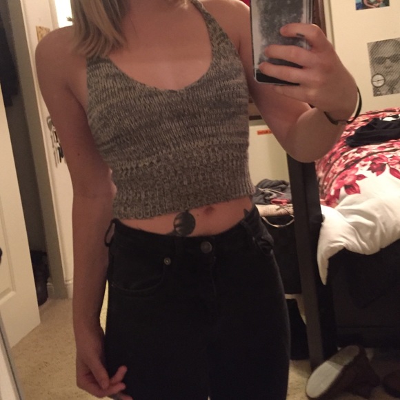 Knitted crop top
