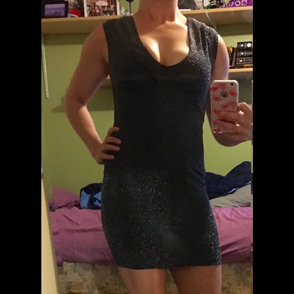 Black cocktail dress