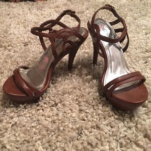 DONATED!! Brown platform sandals!