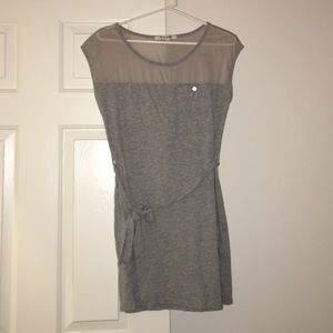 Grey sheer top dress