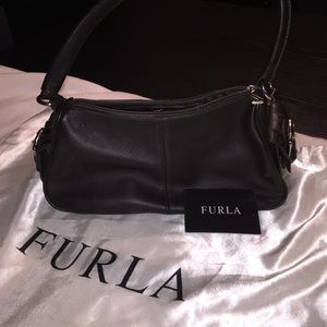 Furla dark brown shoulder bag