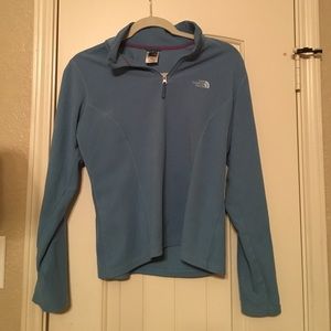 Blue north face pullover