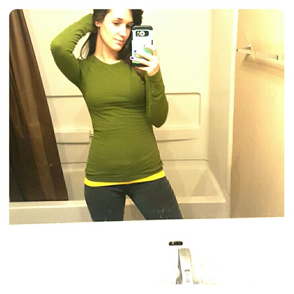 Army green tee