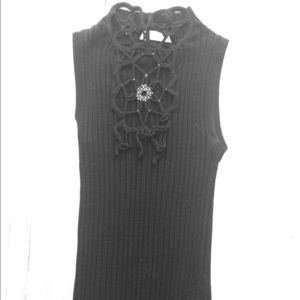 Pinko spider web sleeveless top