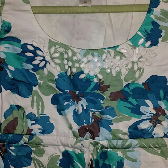 💥💥Anna Taylor  Loft  Dress With Blue Flowers - Picture 4 of 4