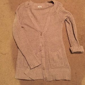 AEO boyfriend fit open weave cardi