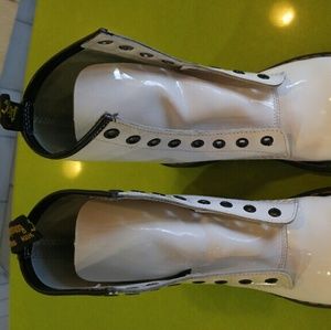 Shiny white doc Marten's