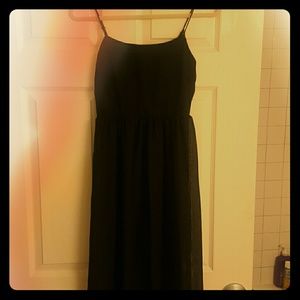 Semi sheer maxi dress