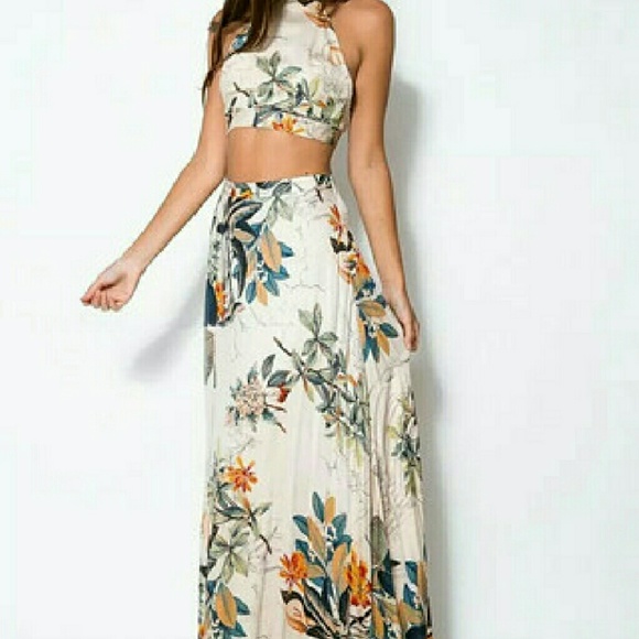 New- floral two piece