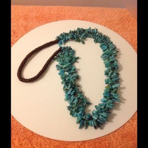 Native American Blue Turquoise 3 Strand Necklace