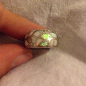 Sterling Silver Opal Ring