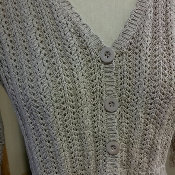 Notions Tan Knit Cardigan - Picture 2 of 3