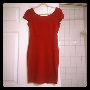 Sexy red bodycon dress