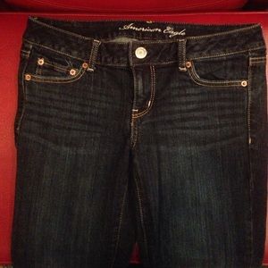 Navy Blue Jean Capris