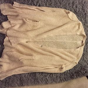 Long sleeved white cardigan!