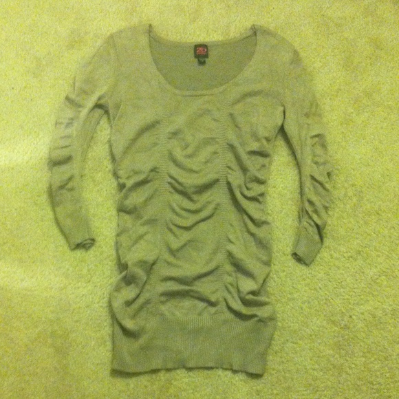 Mauve Ribbed Sweater - Long Sleeve