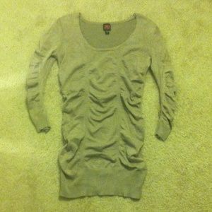 Mauve Ribbed Sweater - Long Sleeve