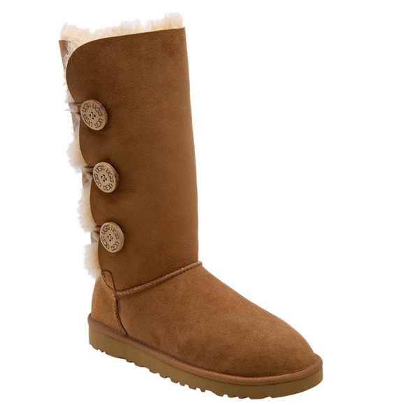 UGG Shoes - UGG Australia Bailey Button Triplet Tall Boots 7