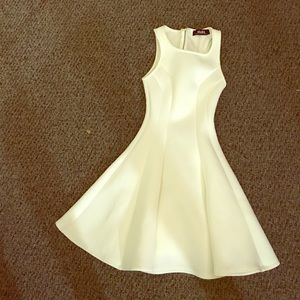 Lulu's white fit and flare dress