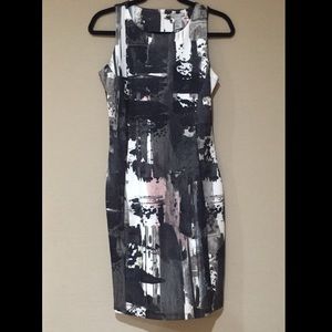 Watercolor Neoprene Shift Dress