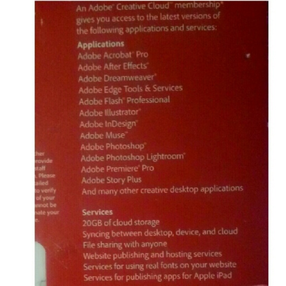 Adobe Creative Cloud 12 month membership - Picture 3 of 3