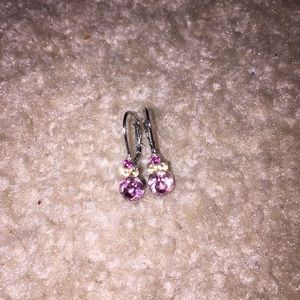 Pink earrings