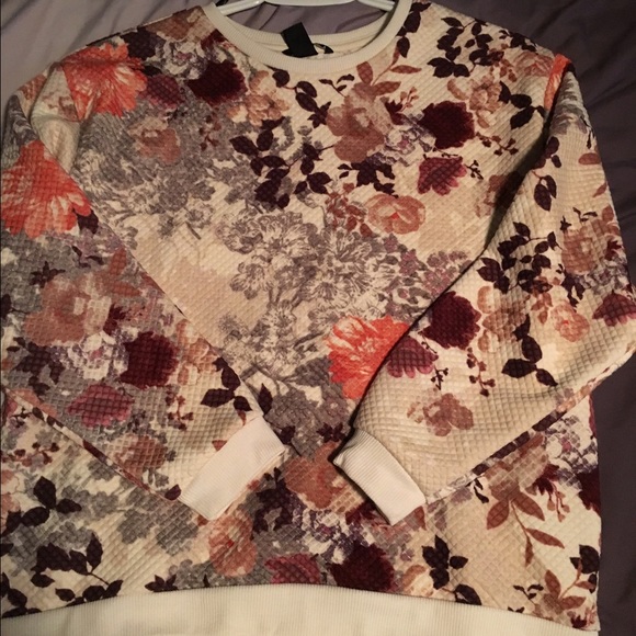 flowery sweater