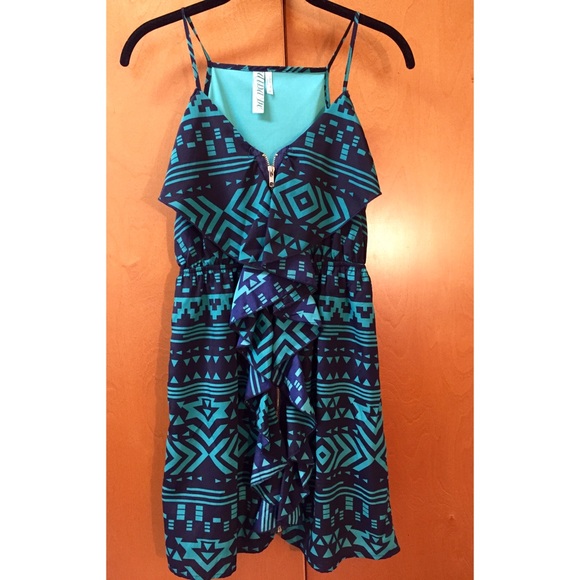 Aztec print dress
