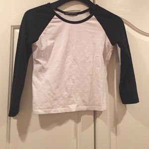 Brandy Melville baseball mid sleeve shirt
