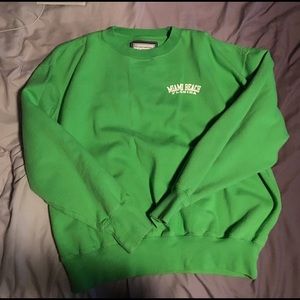 green crew neck