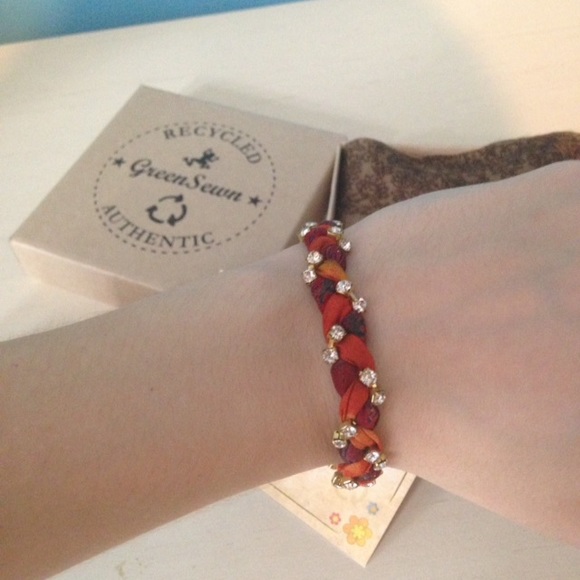 ❌sold❌ een sewn sari bracelet - Picture 2 of 4