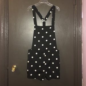 Polka Dot Short Overalls