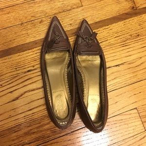 JCrew size 7 brown pointy flats