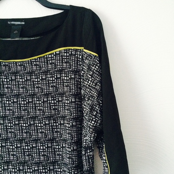 Black and White Blouse