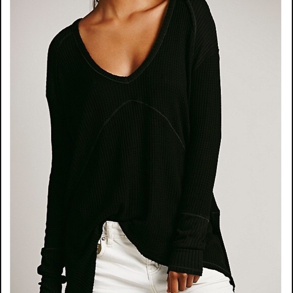 Free people long sleeve thermal top
