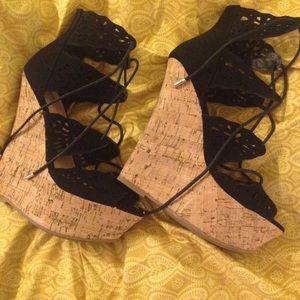 Cork wedge platforms 5 1/2 in