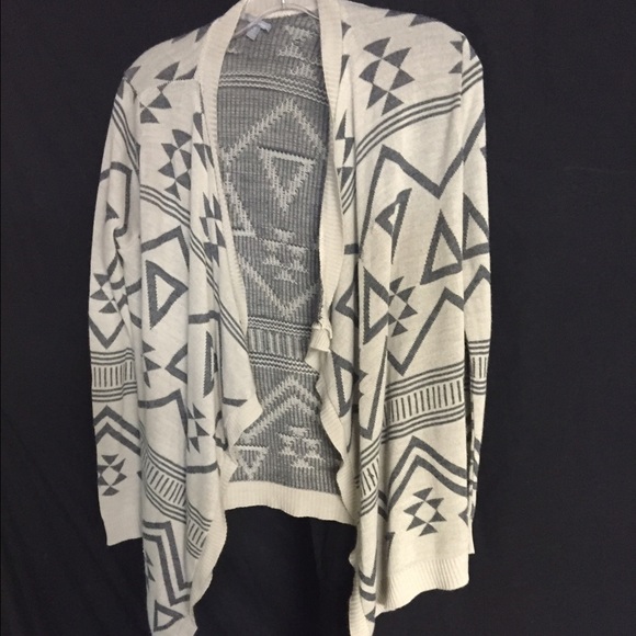 Aztec print cardigan