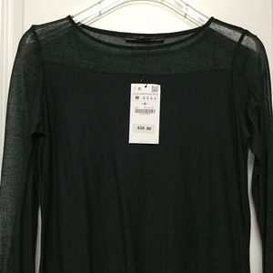 NWT Zara Hunter Green Shirt