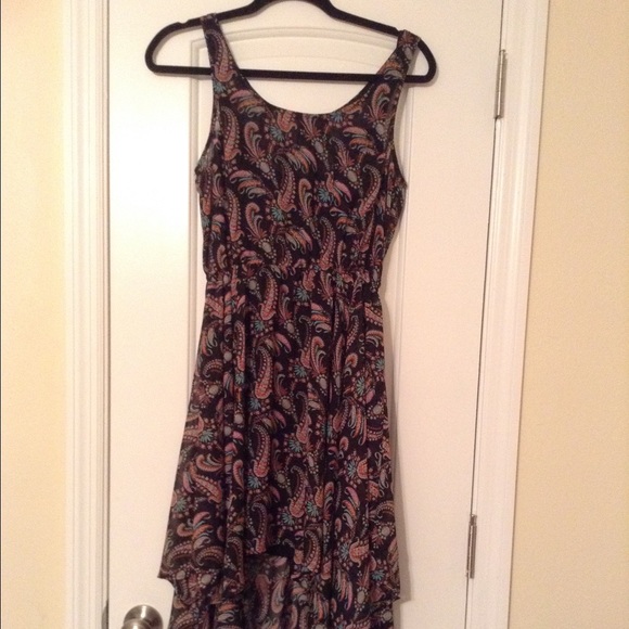 Hi lo paisley dress