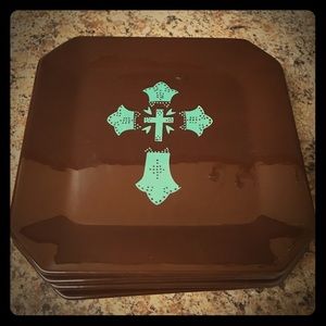 HiEnd Accents Cross Dinnerware Set