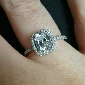 White Sapphire Engagement/Promise Ring