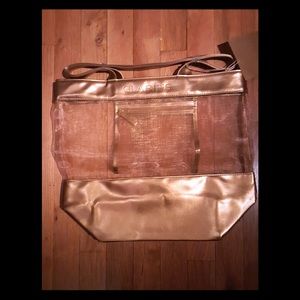 Clarins bronze beach bag