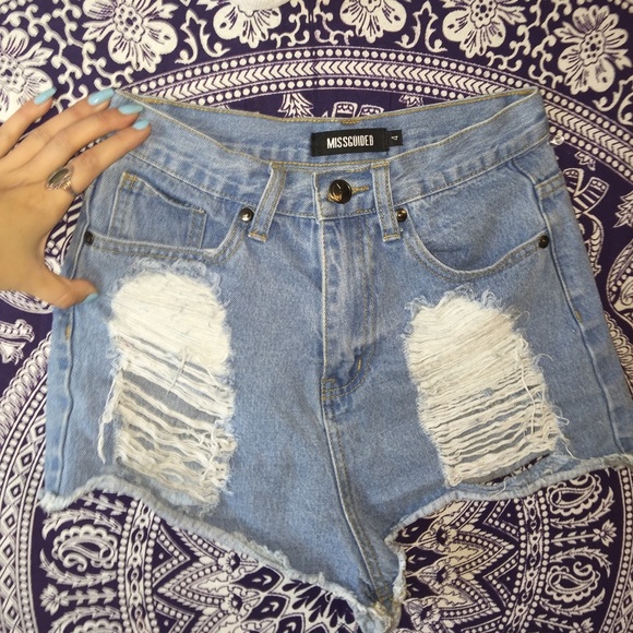 Misguided high waisted shorts, fits 0/XS