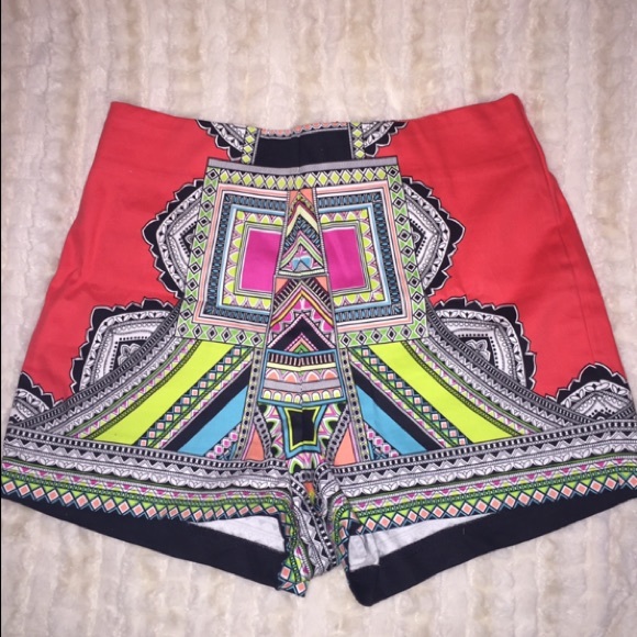 Flying Tomato Pants - Flying Tomato high wasted multi color shorts