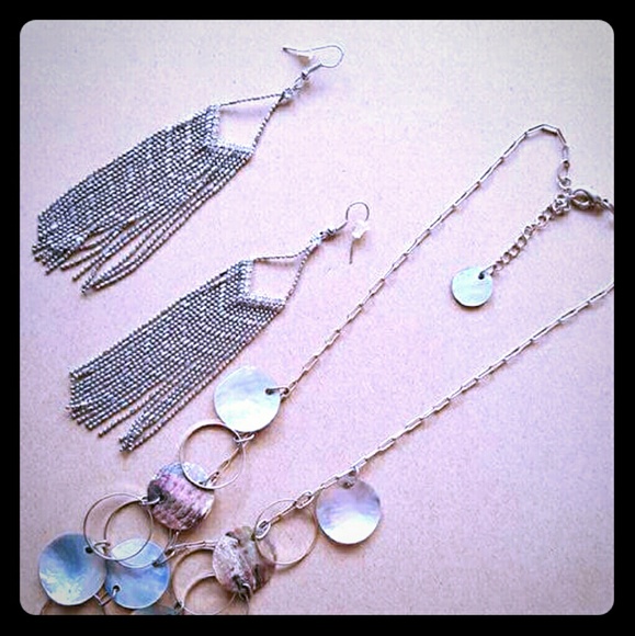 Necklace and earrings