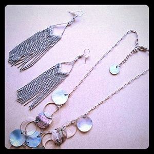 Necklace and earrings