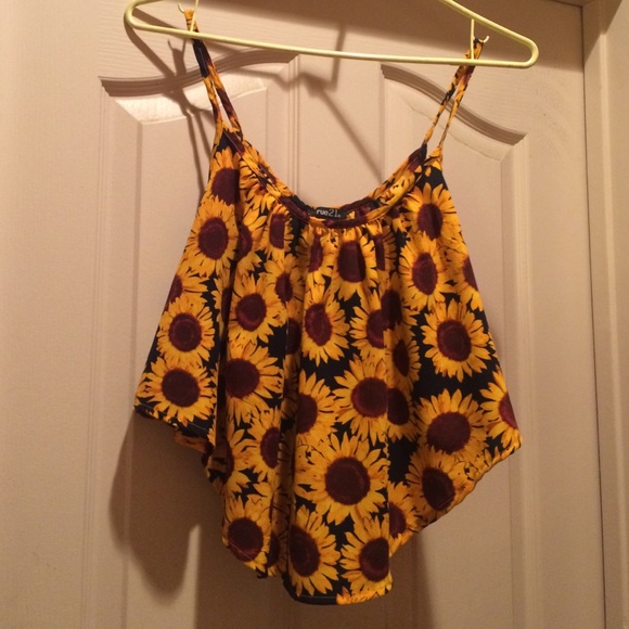 Sun flower crop top - Picture 1 of 2